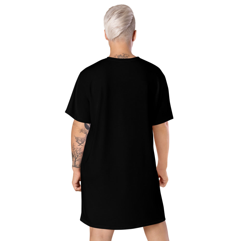 Black Metal T-shirt Dress