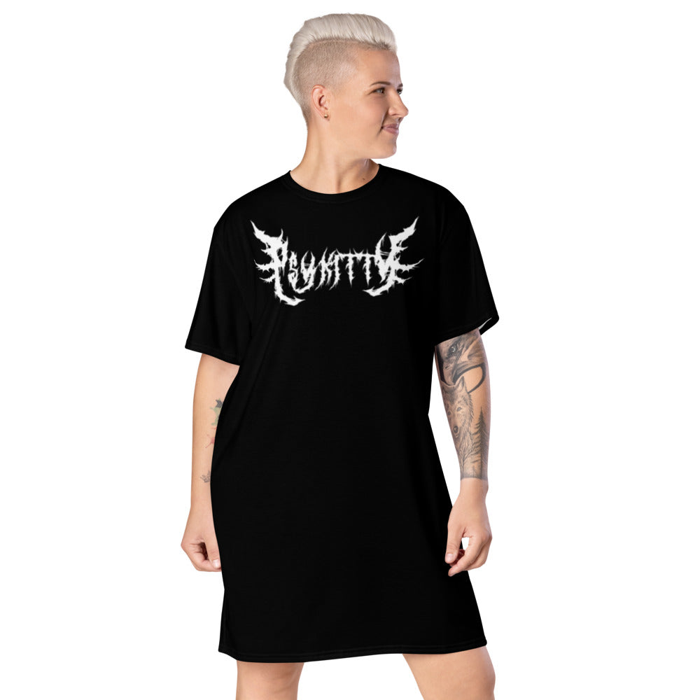 Black Metal T-shirt Dress