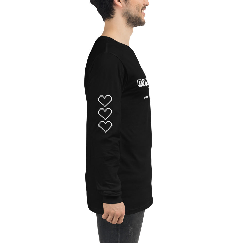 Game Over - Black Unisex Long Sleeve Tee